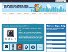 Tablet Screenshot of bigclassaction.com